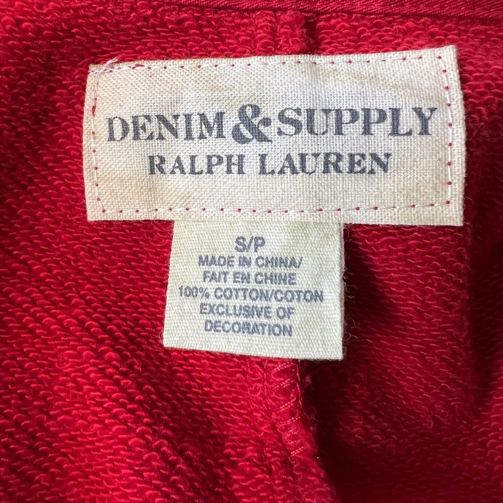 VTG Denim Supply Ralph Lauren Military Cropped Slim Band Jacket Size Small - Picture 10 of 10